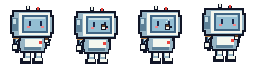 Sprite sheet del robot bebiendo café